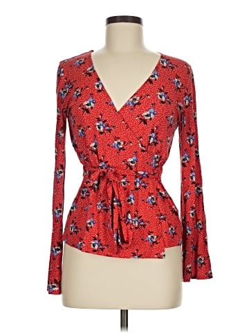 Topshop Long Sleeve Blouse (view 1)