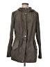 Halogen 100% Polyester Gray Raincoat Size M - photo 1