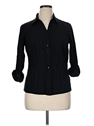DressBarn 3/4 Sleeve Button-Down Shirt (view 1)
