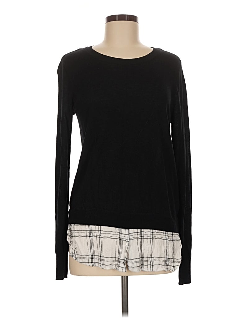Pre-owned Dalia Pullover Sweater In Black