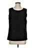 Ann Taylor 100% Polyester Black Sleeveless Blouse Size M - photo 1