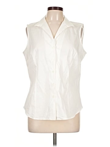 Jones New York Sleeveless Button-Down Shirt (view 1)