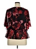 Connected Apparel 100% Polyester Black Short Sleeve Blouse Size 14 - photo 2