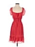 Dots 100% Polyester Hearts Red Cocktail Dress Size S - photo 1