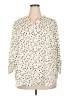 Maurices 100% Polyester Animal Print Ivory 3/4 Sleeve Blouse Size 20 (2) - photo 1