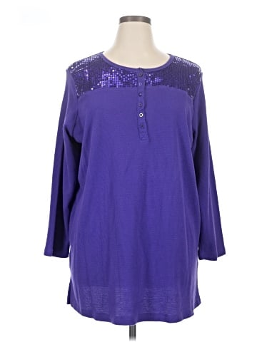 Denim 24/7 3/4 Sleeve Blouse (view 1)