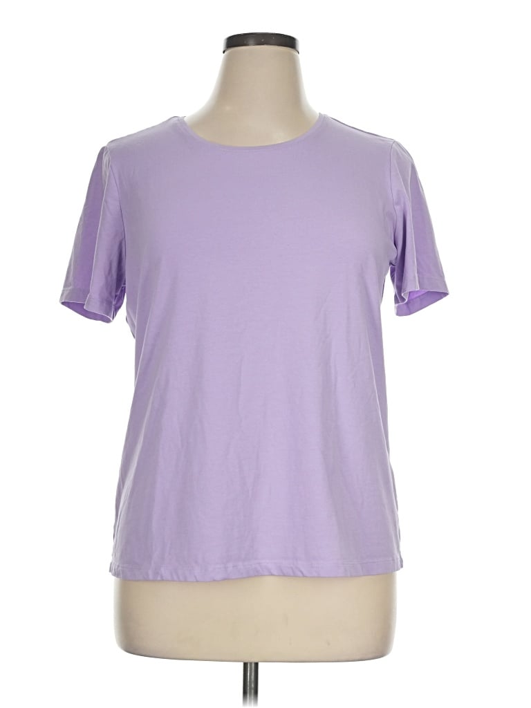 Pre-owned Christopher & Banks Active T-shirt In Purple