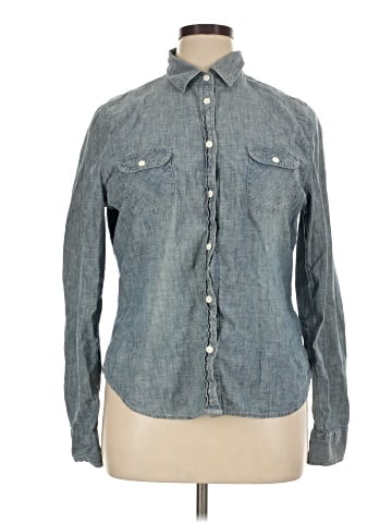 American Eagle Outfitters Long Sleeve Button-Down Shirt (view 1)