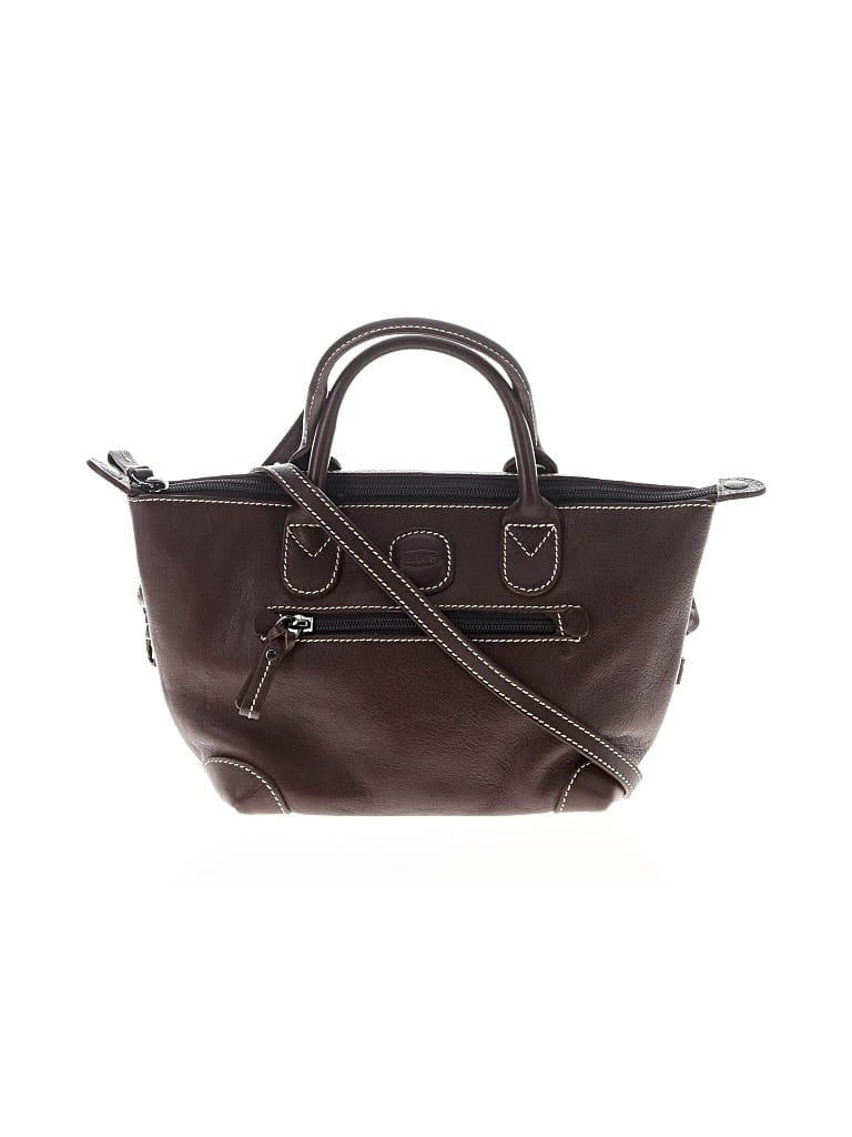 Pre-owned Bric's Satchel In Burgundy