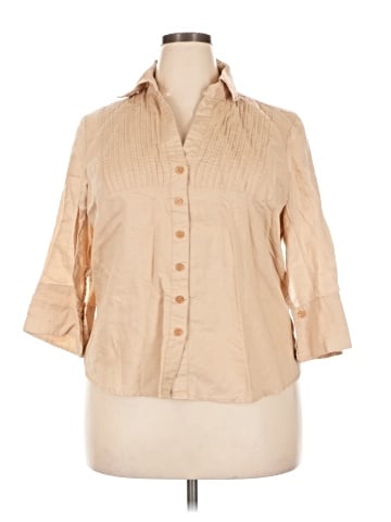Marianne 3/4 Sleeve Button-Down Shirt (view 1)