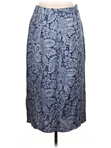 Madewell Linen-Blend Knotted Midi Skirt in Paisley Garden (view 2)