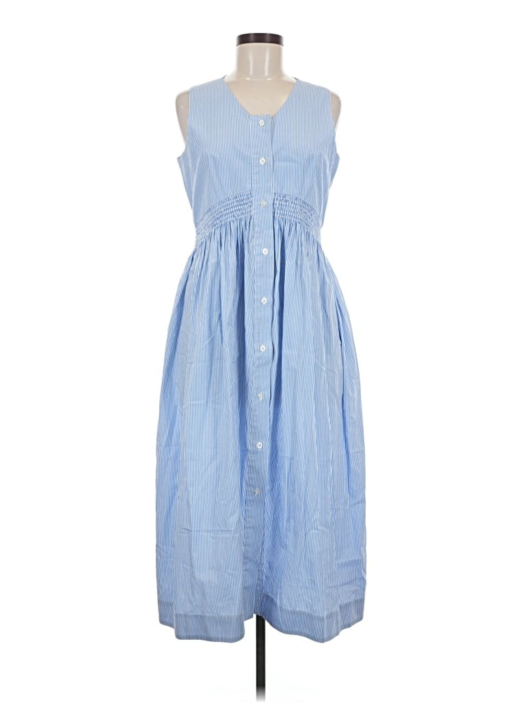 Pre-owned Caara Casual Dress In Blue