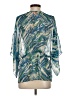 Tory Burch Green 3/4 Sleeve Blouse Size 4 - photo 2