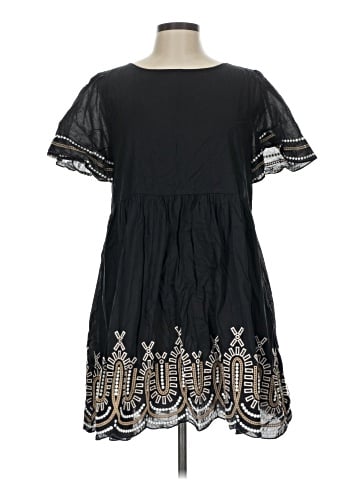 Madewell Embroidered Eyelet Puff-Sleeve Mini Dress (view 1)