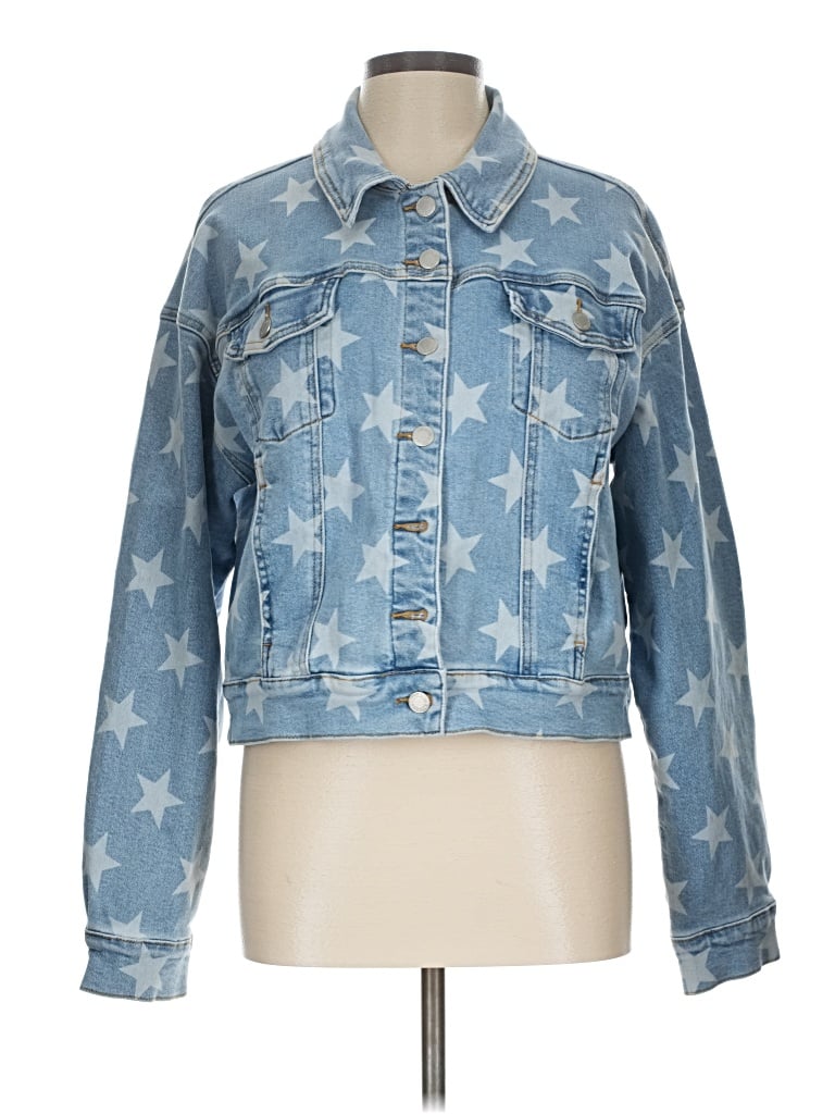 Pre-owned Judy Blue Denim Jacket In Blue