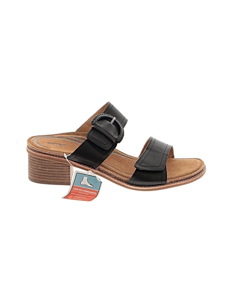 Pre-owned Aetrex Sandals In Black