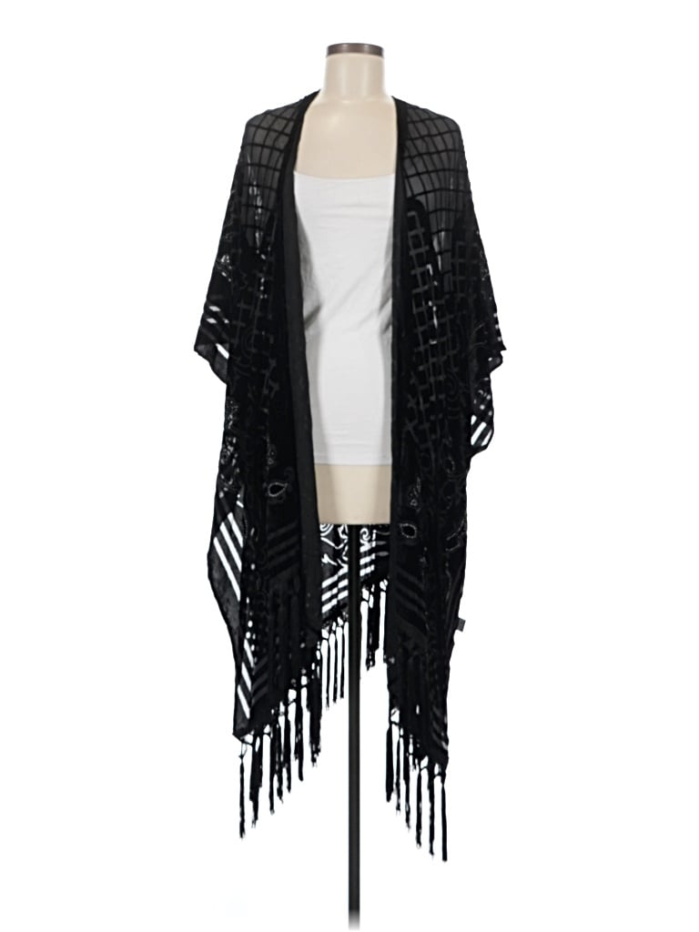 Pre-owned Angie Kimono In Black