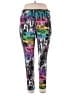 Rouge Print Black Active Pants Size 2X - photo 1