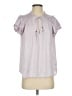 Paige 100% Polyester Purple Short Sleeve Blouse Size S - photo 1
