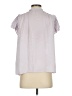 Paige 100% Polyester Purple Short Sleeve Blouse Size S - photo 2