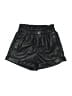 Zara 100% Polyurethane Metallic Black Shorts Size 2 - 3 - photo 1
