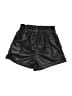 Zara 100% Polyurethane Metallic Black Shorts Size 2 - 3 - photo 2