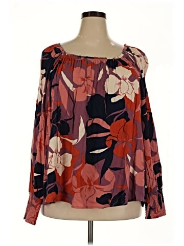Terra & Sky Long Sleeve Blouse (view 1)