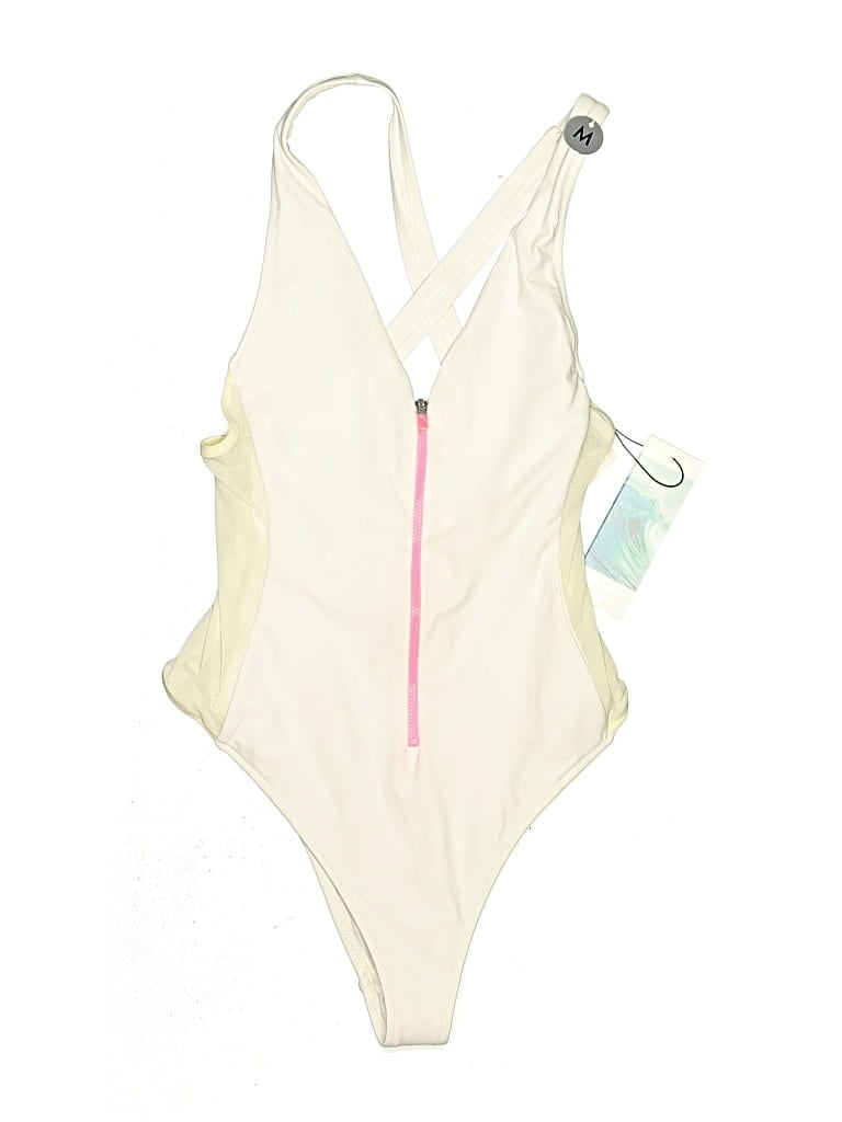 Pre-owned Forever One Piece Swimsuit In Ivory