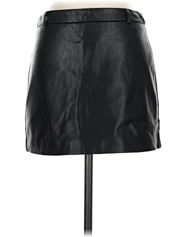 Zara Faux Leather Skirt (view 1)