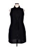 Nine West 100% Polyester Solid Black Casual Dress Size XXL - photo 1