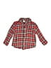 Old Navy 100% Cotton Plaid Red Long Sleeve Button-Down Shirt Size 3T - photo 1