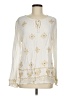 White Stag 100% Rayon Ivory Long Sleeve Blouse Size M - photo 1