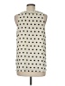 Rose + Olive 100% Polyester Polka Dots Ivory Sleeveless Blouse Size M - photo 2