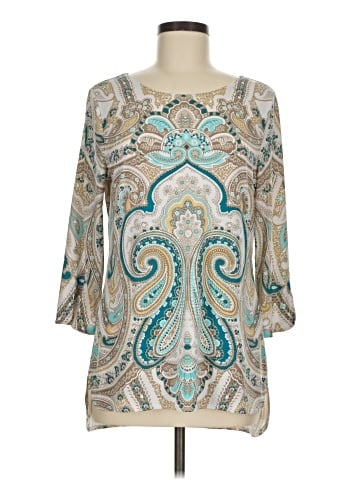 Easywear by Chico's 3/4 Sleeve Blouse (view 1)