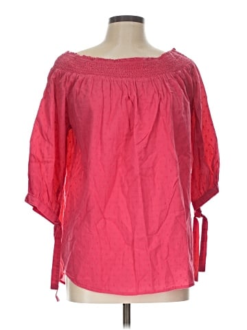 Kensie 3/4 Sleeve Blouse (view 1)