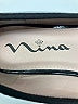 Nina 100% Leather Black Flats Size 4 - photo 3
