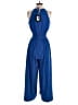 Halston Solid Blue Jumpsuit Size 4 - photo 2