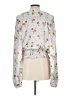 Topshop 100% Polyester Ivory Long Sleeve Blouse Size 12 - photo 2
