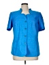 Leslie Fay 100% Polyester Blue Blazer Size 14W - photo 1