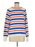 Lands' End 100% Cotton Stripes White Pullover Sweater Size M - photo 1