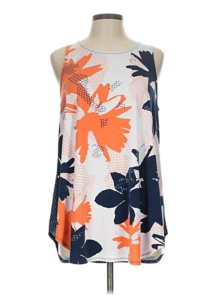 Pre-owned Alfani Sleeveless T-shirt In Orange