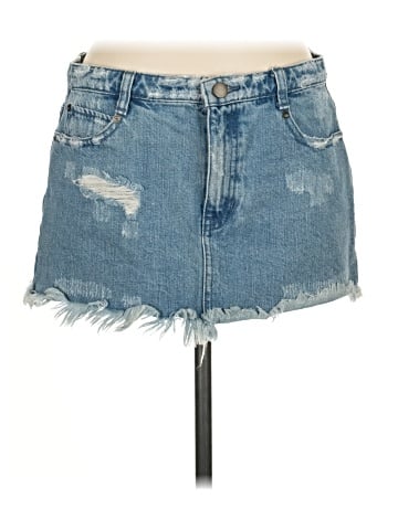 Free People Denim Skirt (view 1)