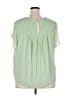 Torrid 100% Polyester Green Short Sleeve Blouse Size 2X Plus (2) - photo 2
