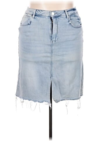 Risen Denim Skirt (view 1)