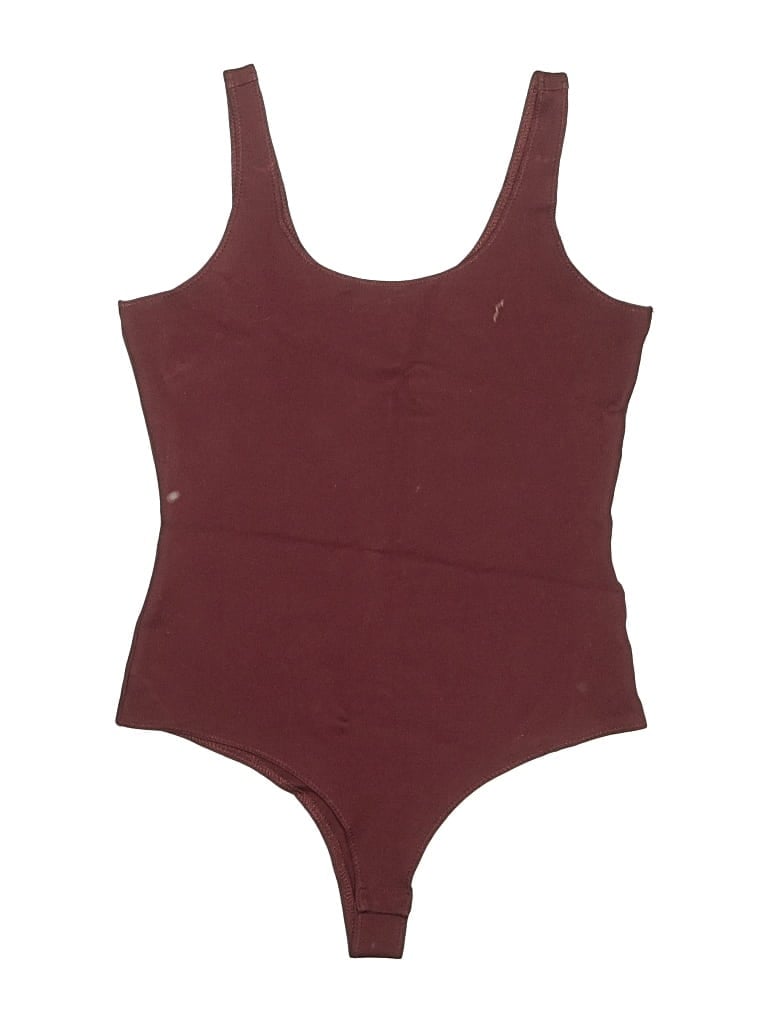 Pre-owned Stella Luce Bodysuit In Burgundy