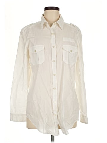 Rubbish Long Sleeve Button-Down Shirt (view 1)