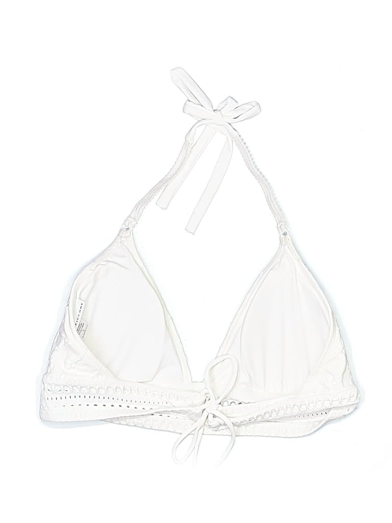 Pre-owned Robin Piccone Swimsuit Top Ivory Swimwear
