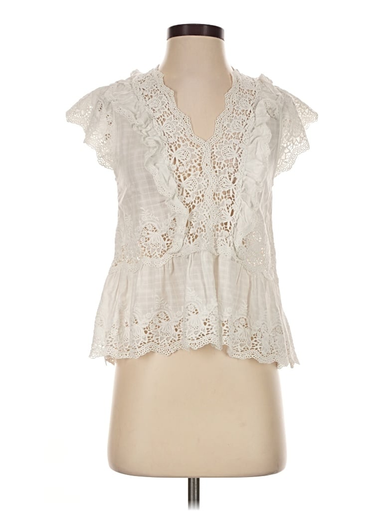 Pre-owned Ulla Johnson Sleeveless Blouse In Ivory
