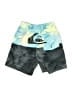 Quiksilver 100% Polyester Color Block Green Board Shorts Size 6 - photo 2