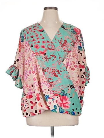 Umgee 3/4 Sleeve Blouse (view 1)
